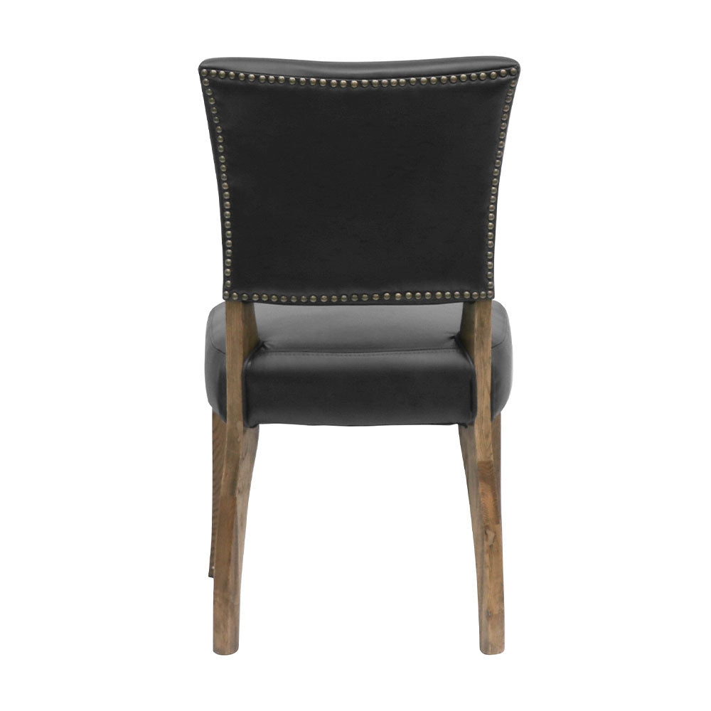 Crane Leather Dining Chair - Black