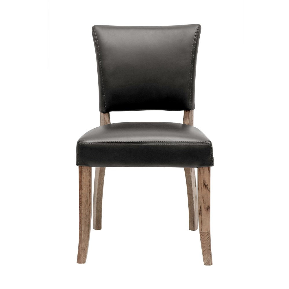 Crane Leather Dining Chair - Black
