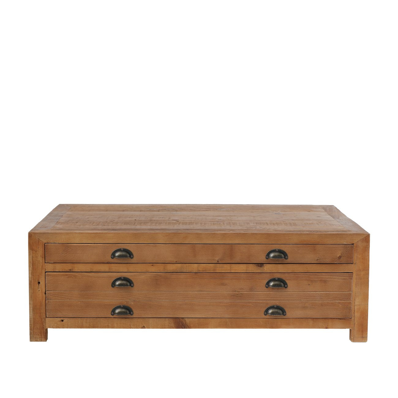 Printmaker Rectangle Coffee Table - 4 Drawer