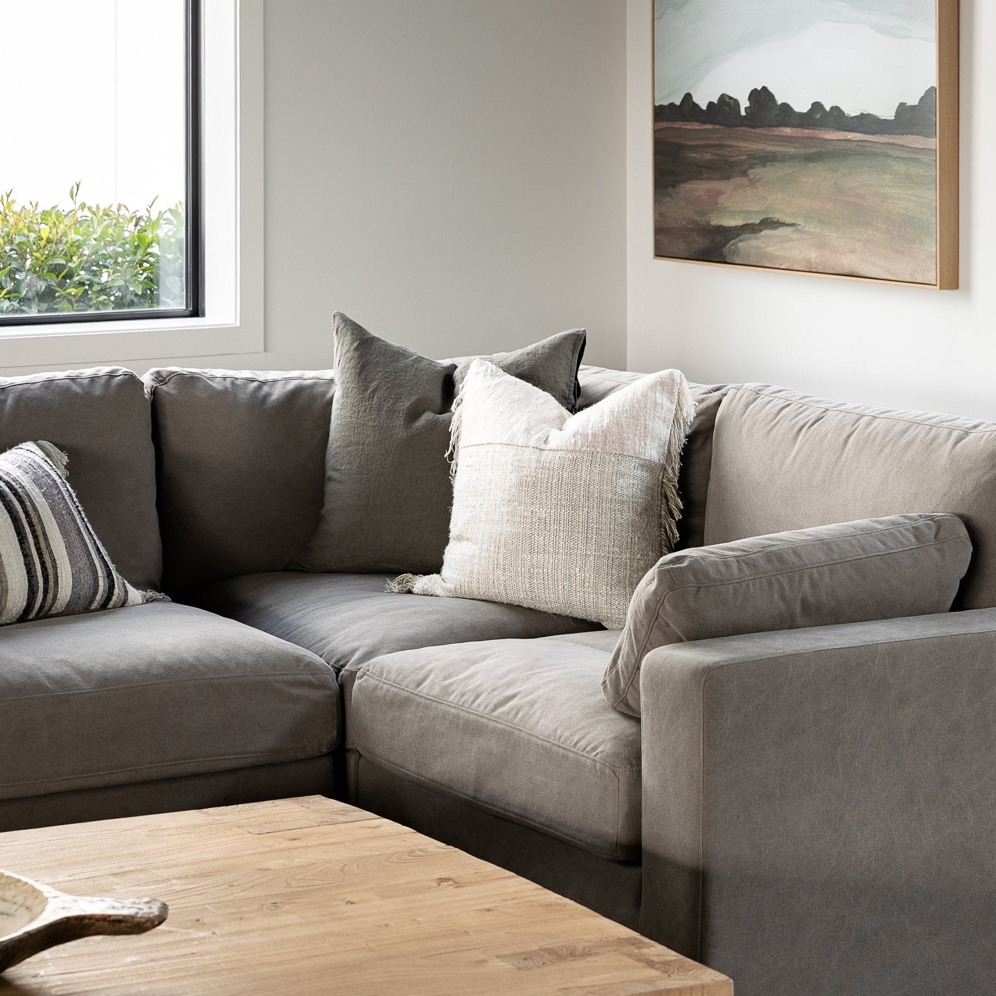 Lisbon 5 Piece Modular Sofa Setting - Grey