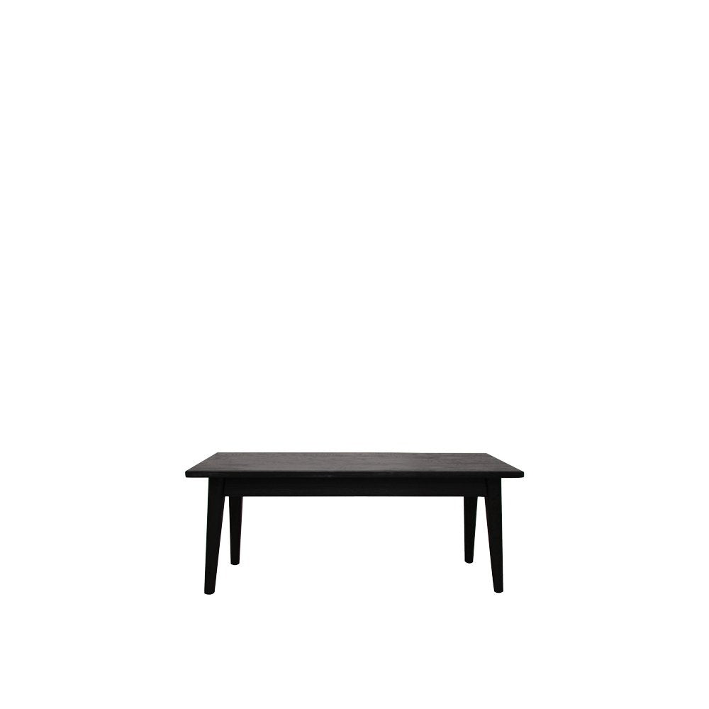 Vaasa Oak Bench - 118cm - Matte Black