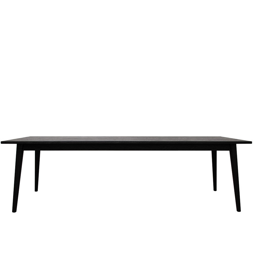 Vaasa Oak Dining Table - 260cm - Matte Black