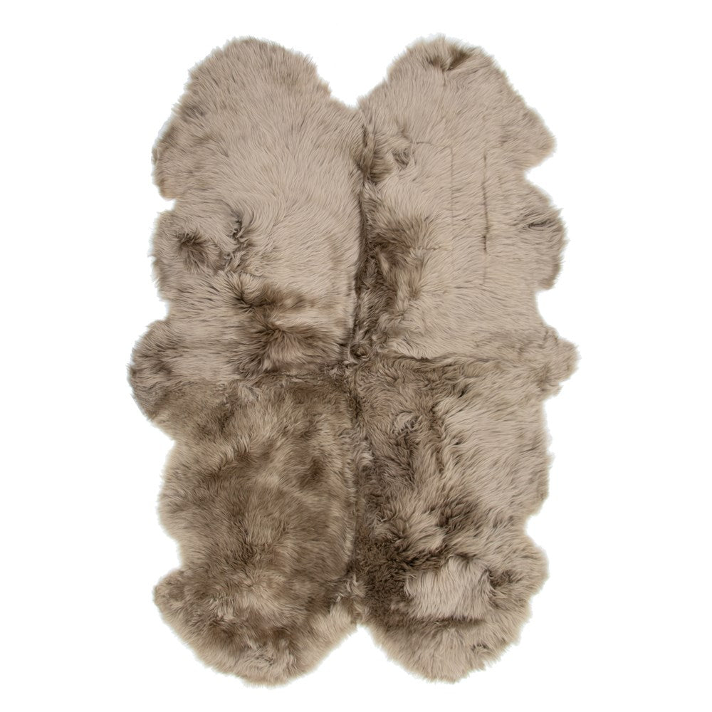 Sheepskin Quad - Mid Brown