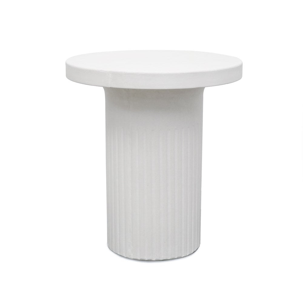 Roma Concrete Side Table - Chalk
