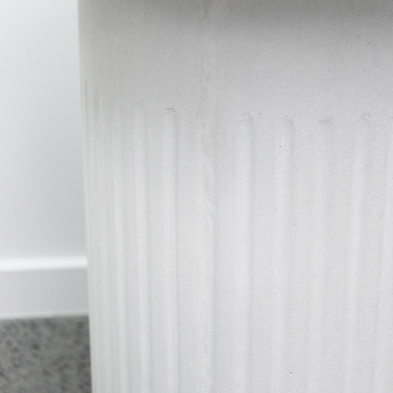 Roma Concrete Side Table - Chalk