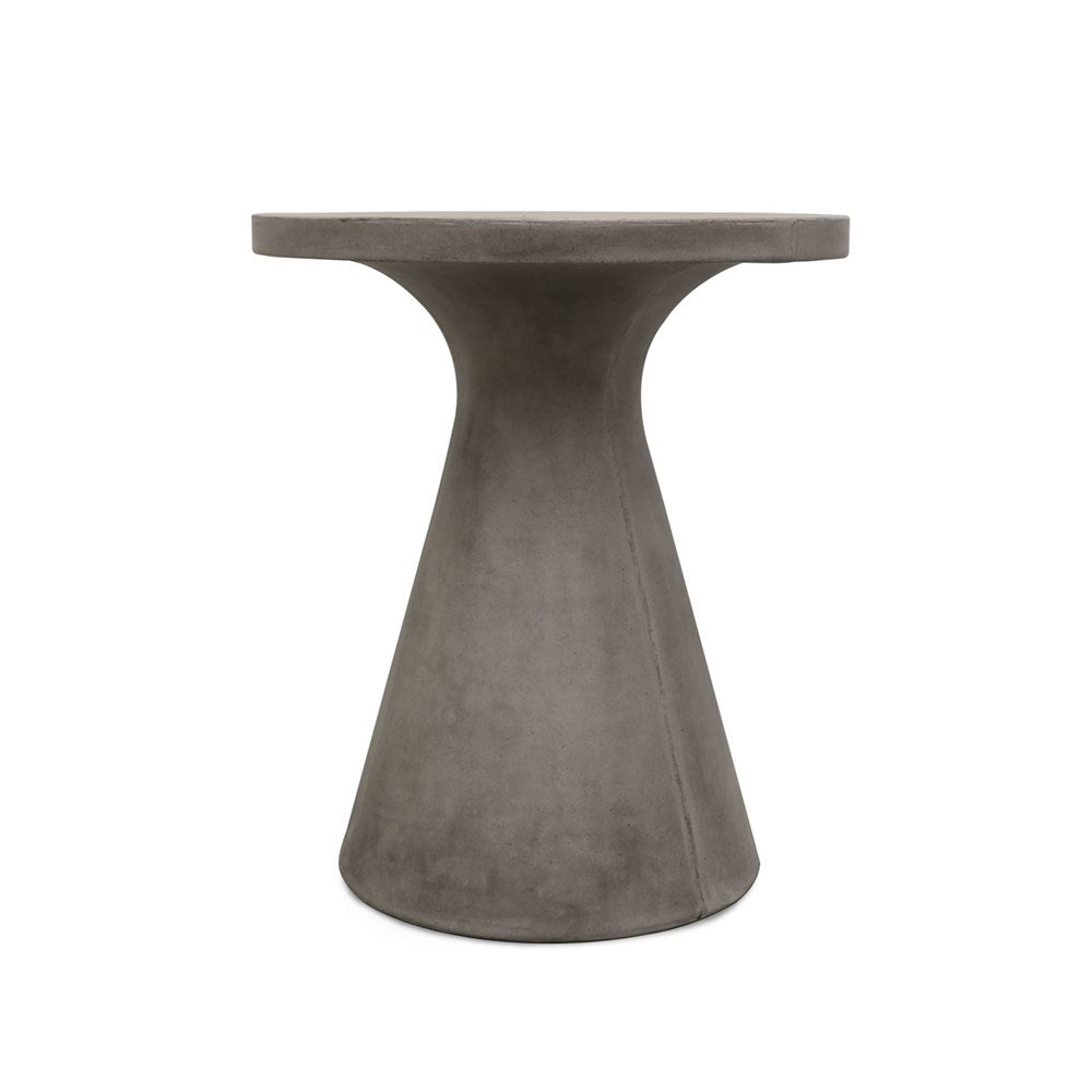 Corfu Concrete Pedestal Dining Table - Grey