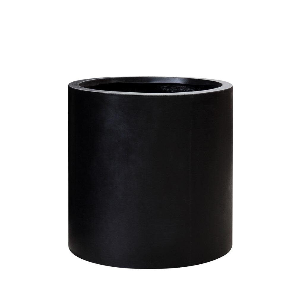Mikonui Cylinder Planter Medium - Black