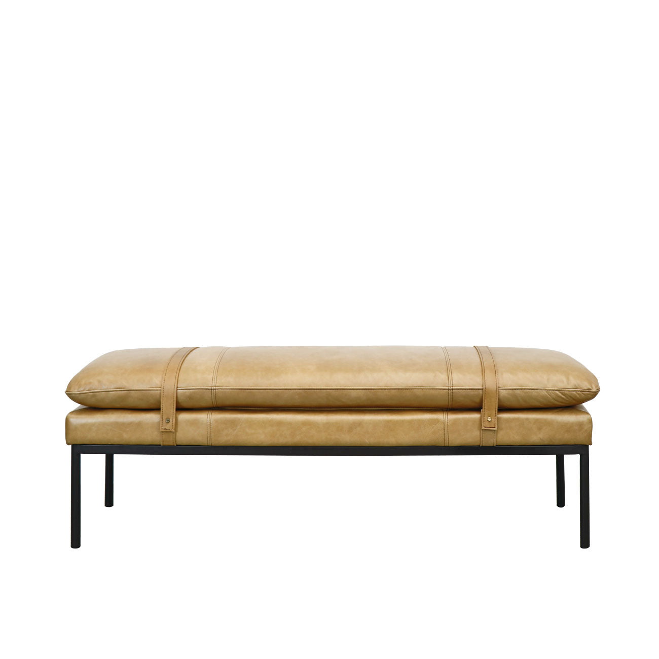 Baxter Leather Ottoman/Bench - Tan