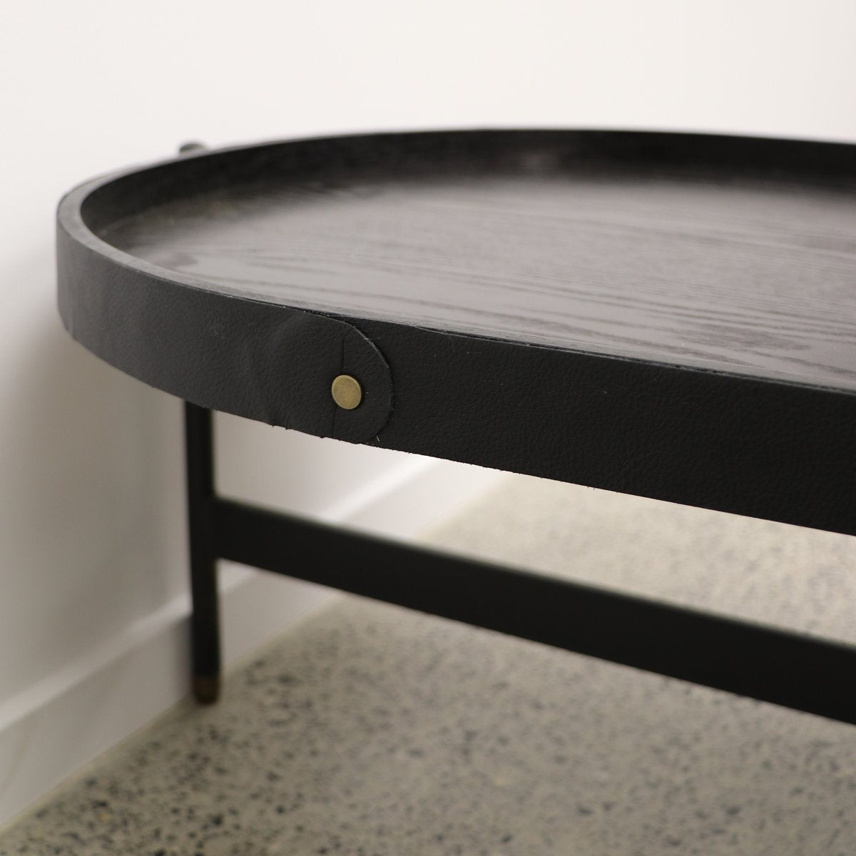 Haywood Oval Coffee Table - Black