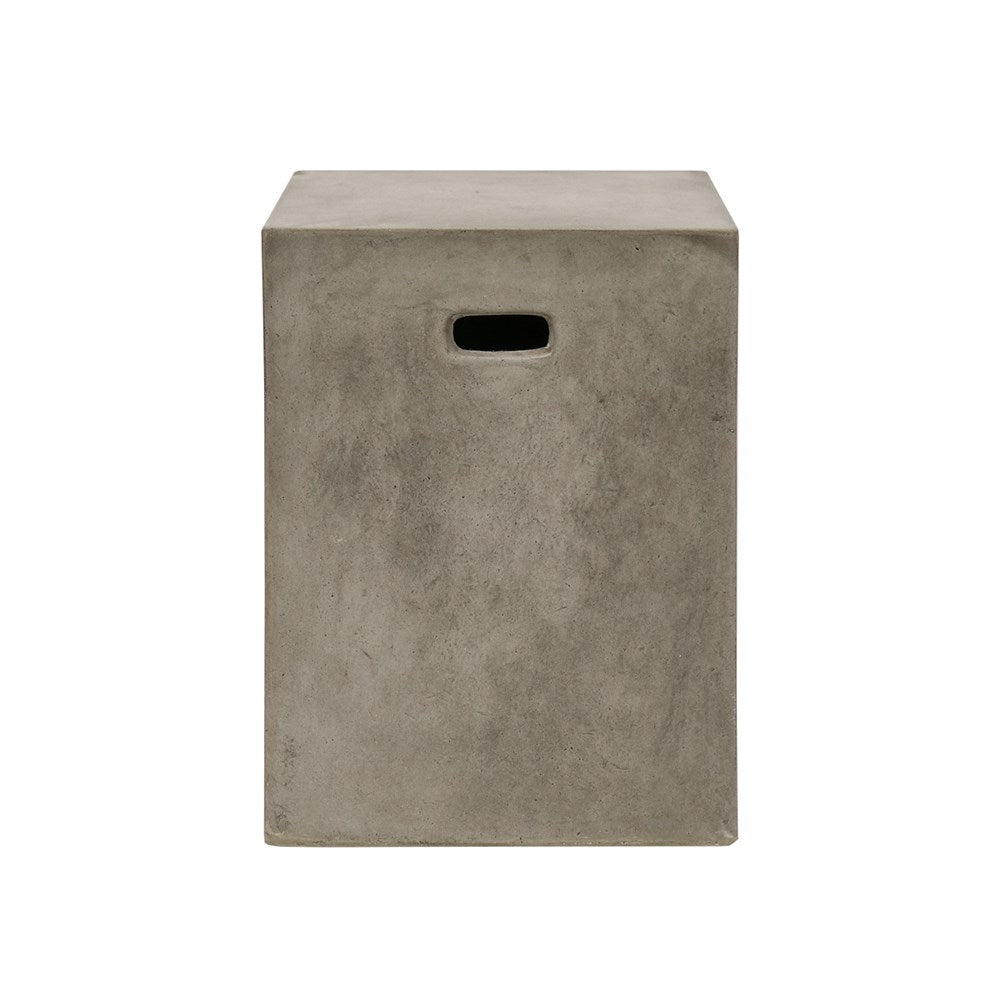 Concrete Rectangle Side Table/Stool - Grey