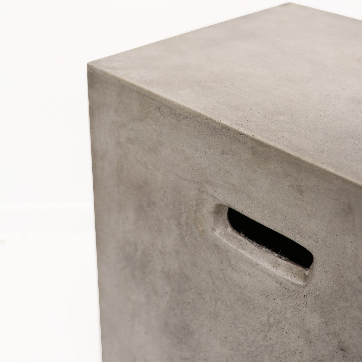 Concrete Rectangle Side Table/Stool - Grey