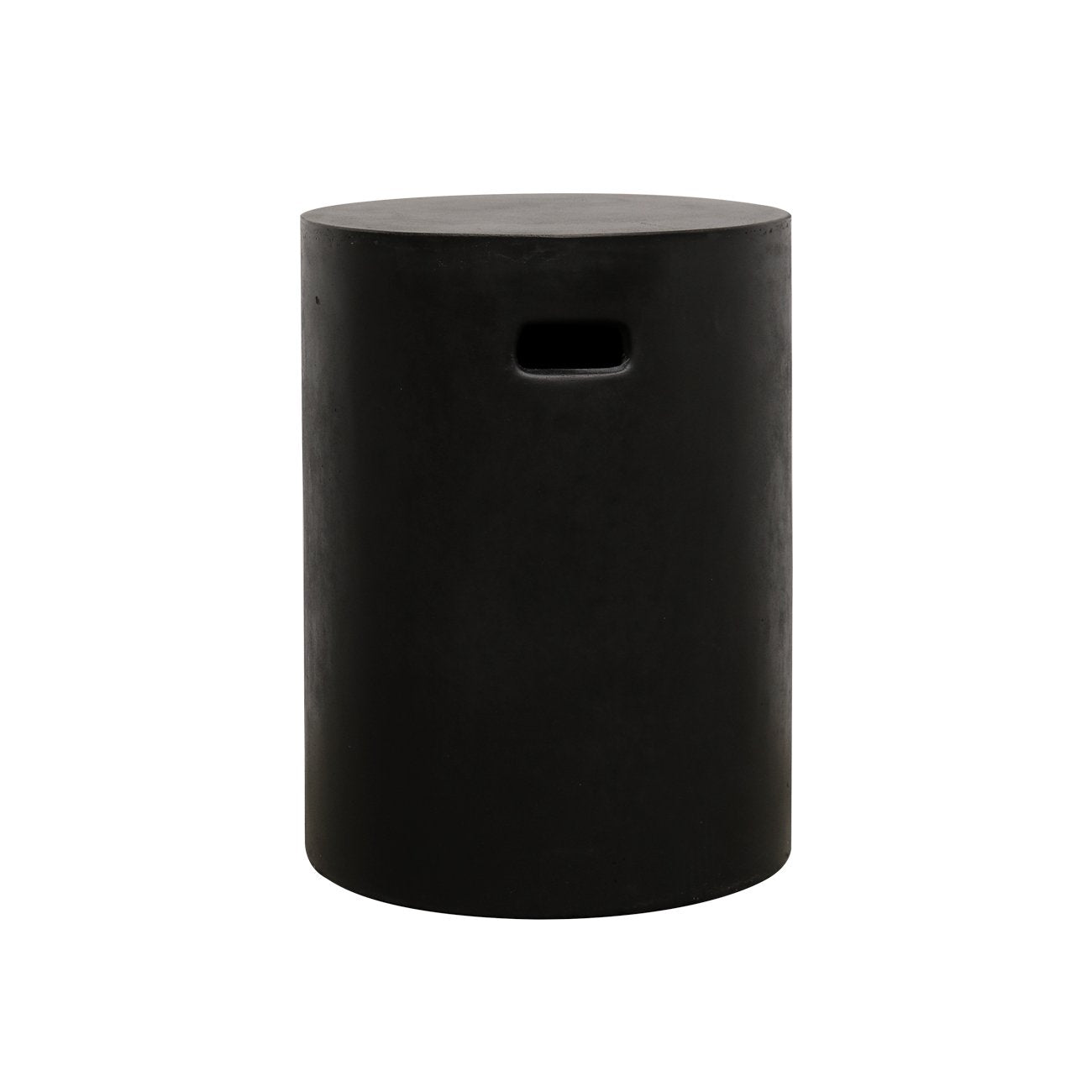 Concrete Pipe Side Table/Stool - Black