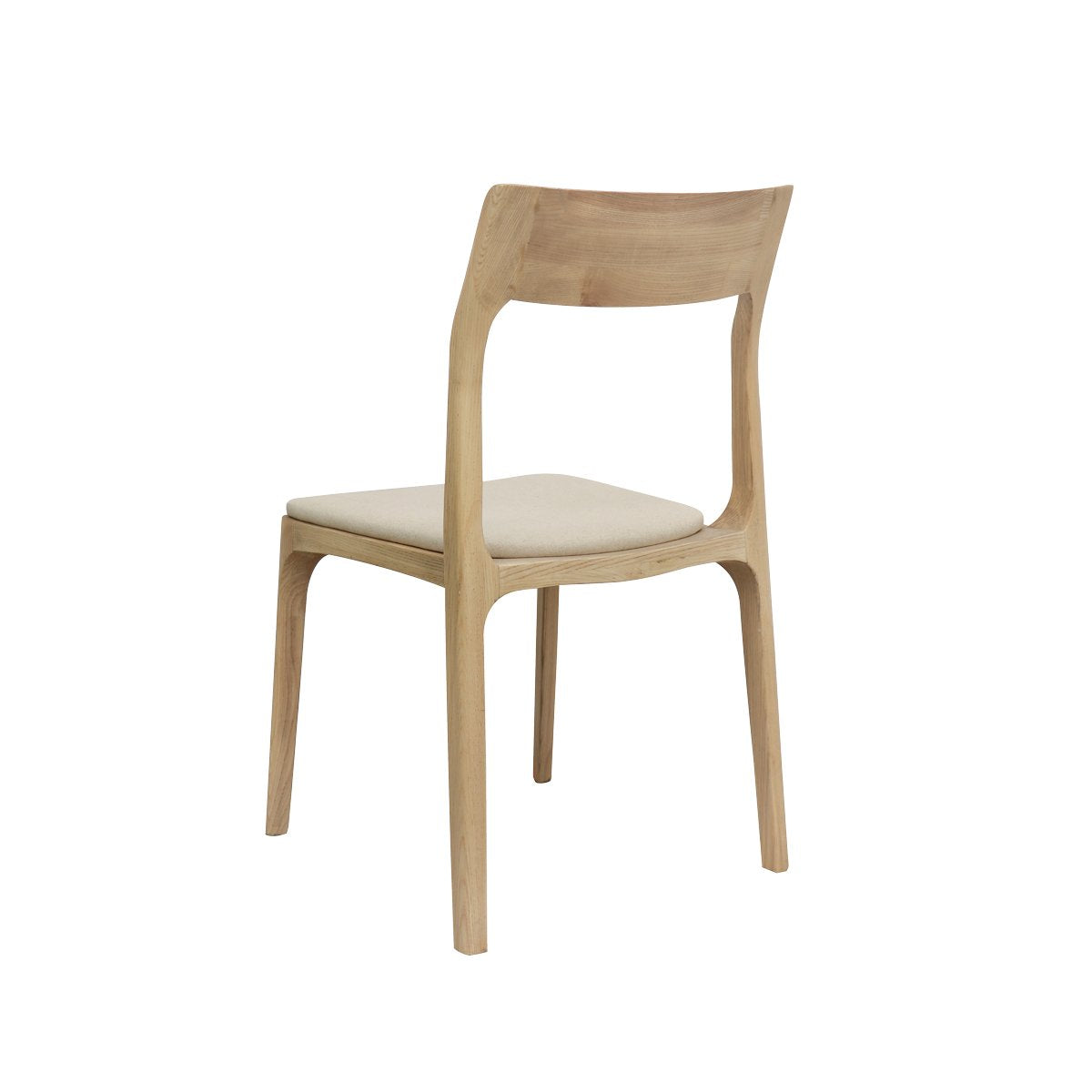 Cooper Stackable Dining Chair - Natural Frame / Linen Fabric