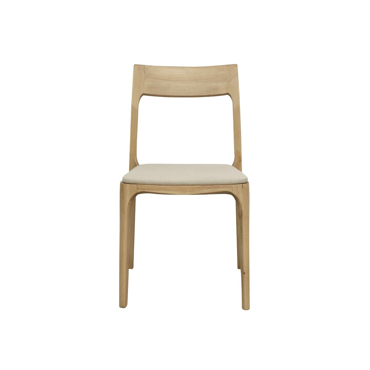 Cooper Stackable Dining Chair - Natural Frame / Linen Fabric