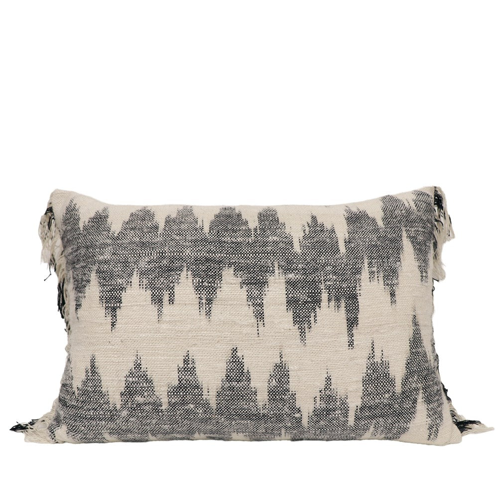 Demi Cushion Rectangle - Natural / Grey