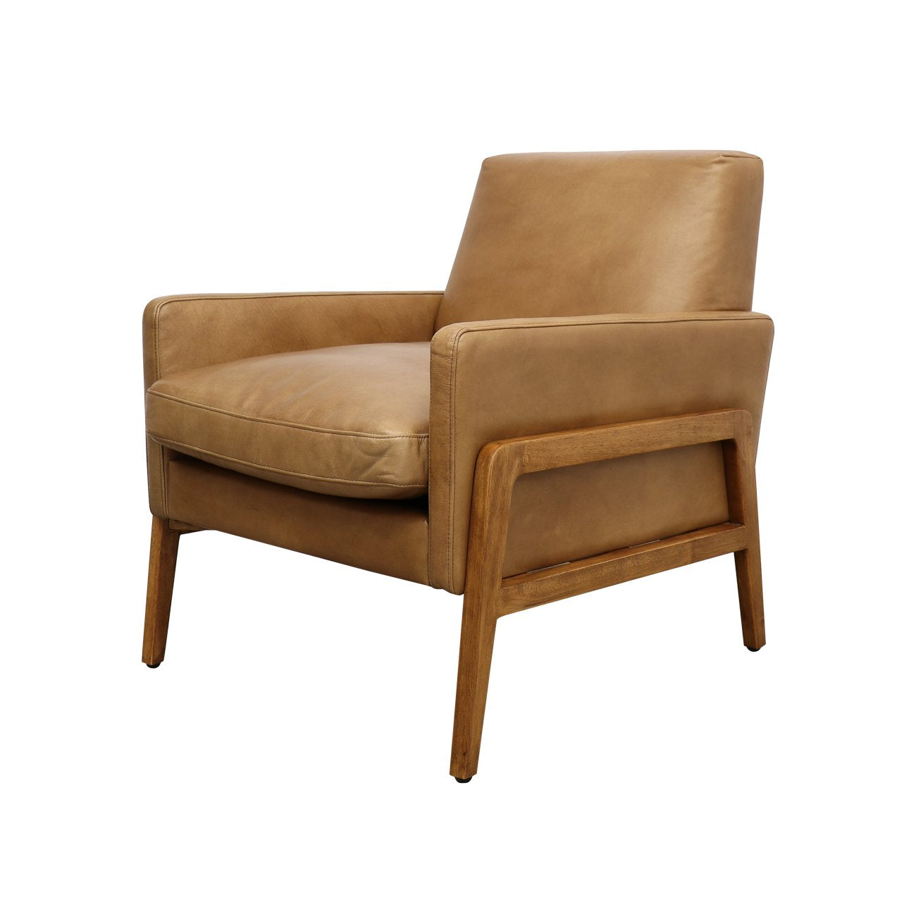 Sawyer Armchair - Tan Leather