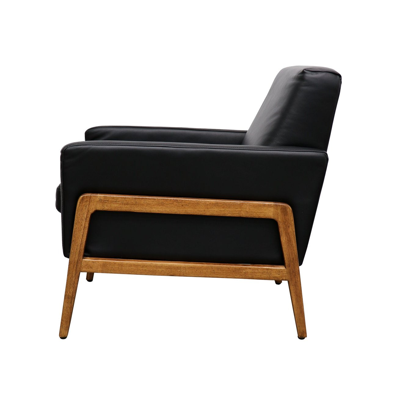 Sawyer Armchair - Black Leather