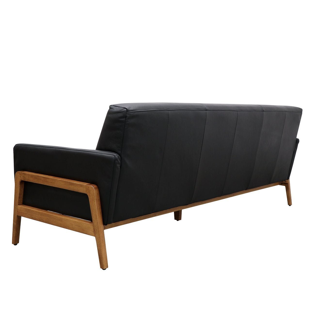 Sawyer 3 Seater Sofa - Black Leather