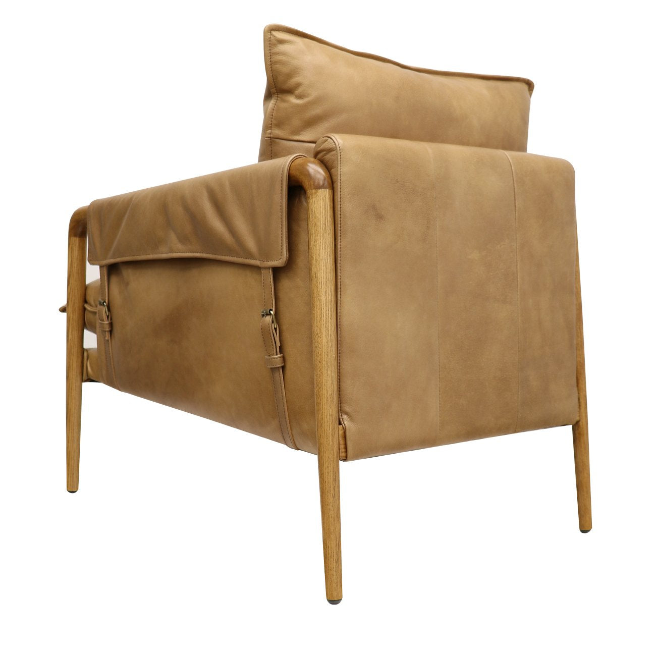 Saddle Armchair - Tan Leather