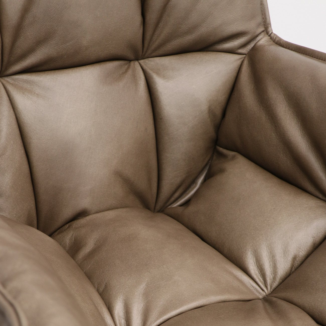 Memphis Swivel Armchair - Brown Leather