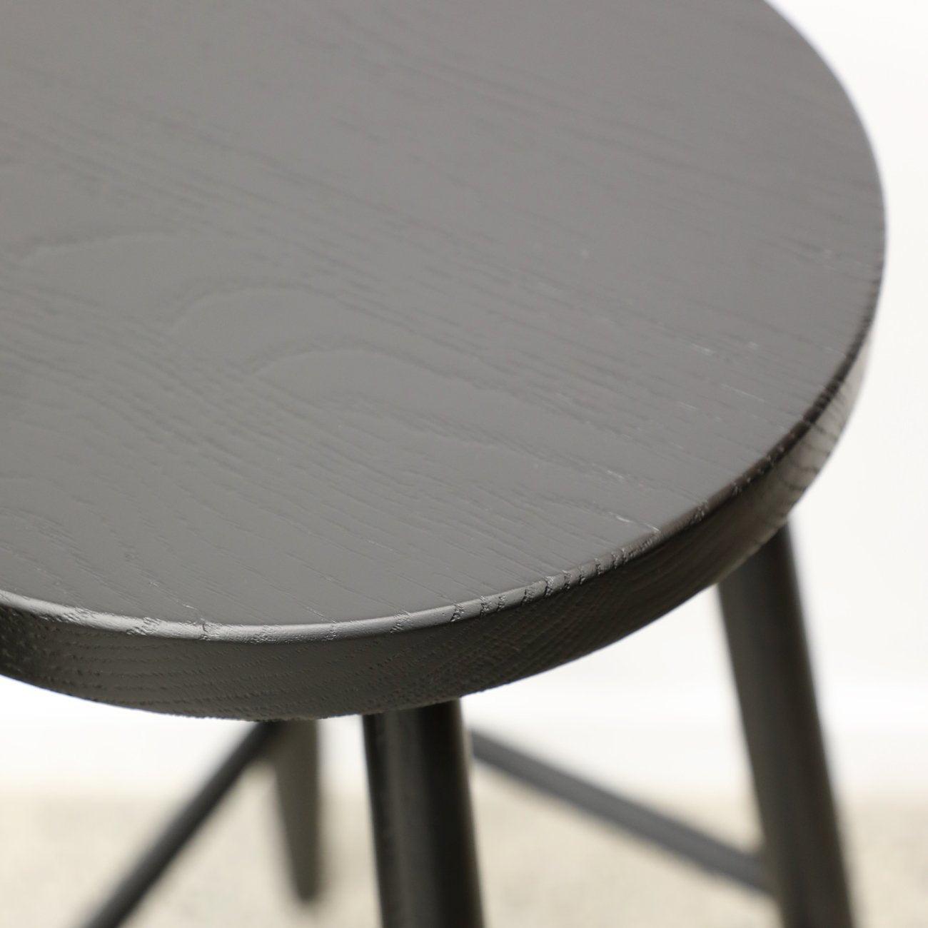 Vaasa Oak Barstool - 65cm - Black