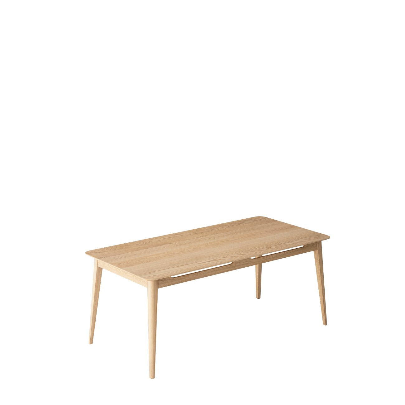 Rokke Dining Table - 180cm - Solid Oak/Natural