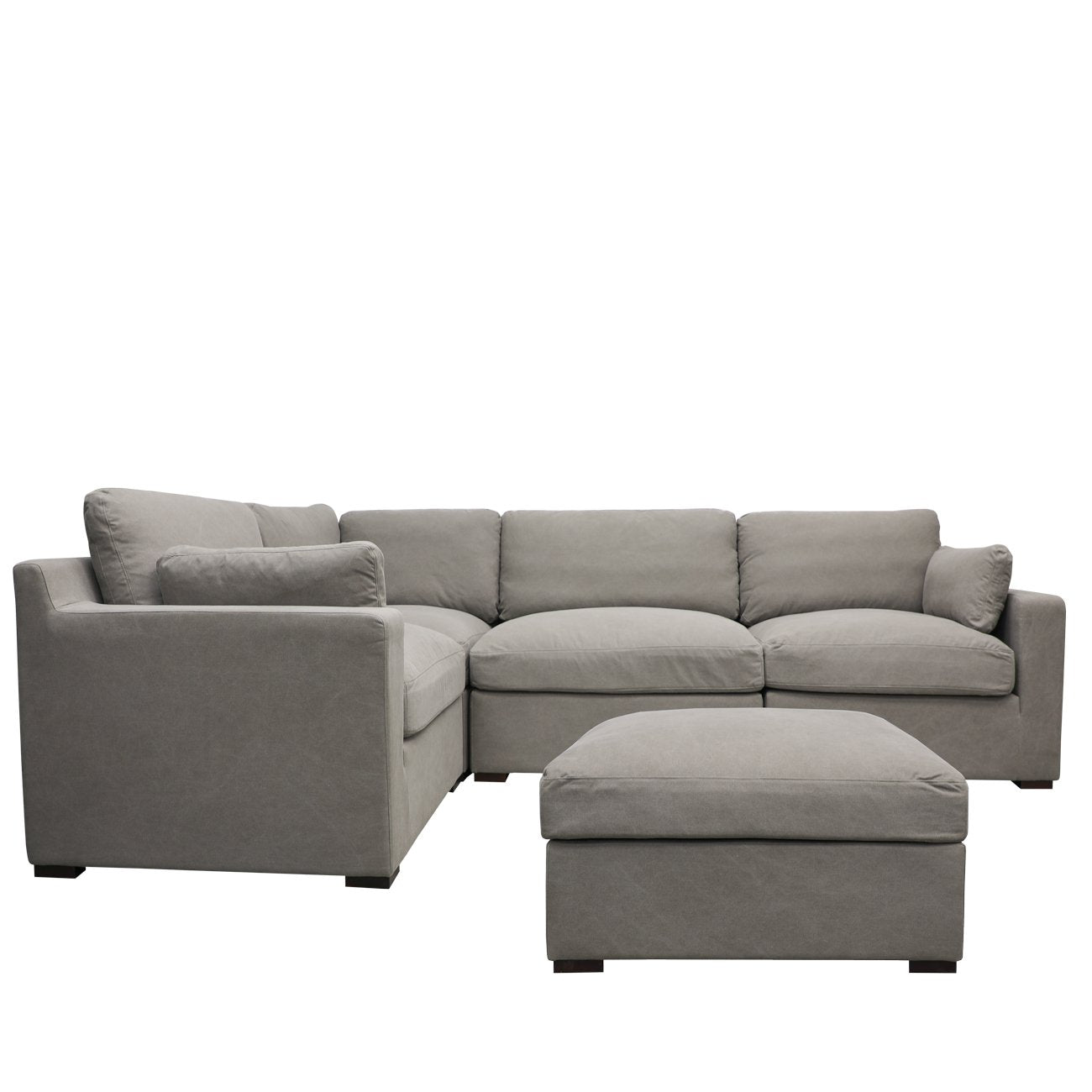 Lisbon 5 Piece Modular Sofa Setting - Grey