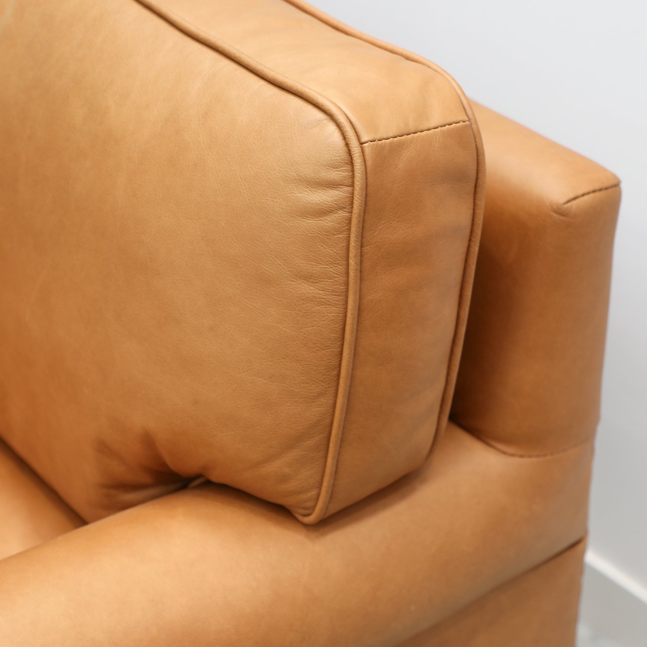Brunton Armchair - Camel Leather