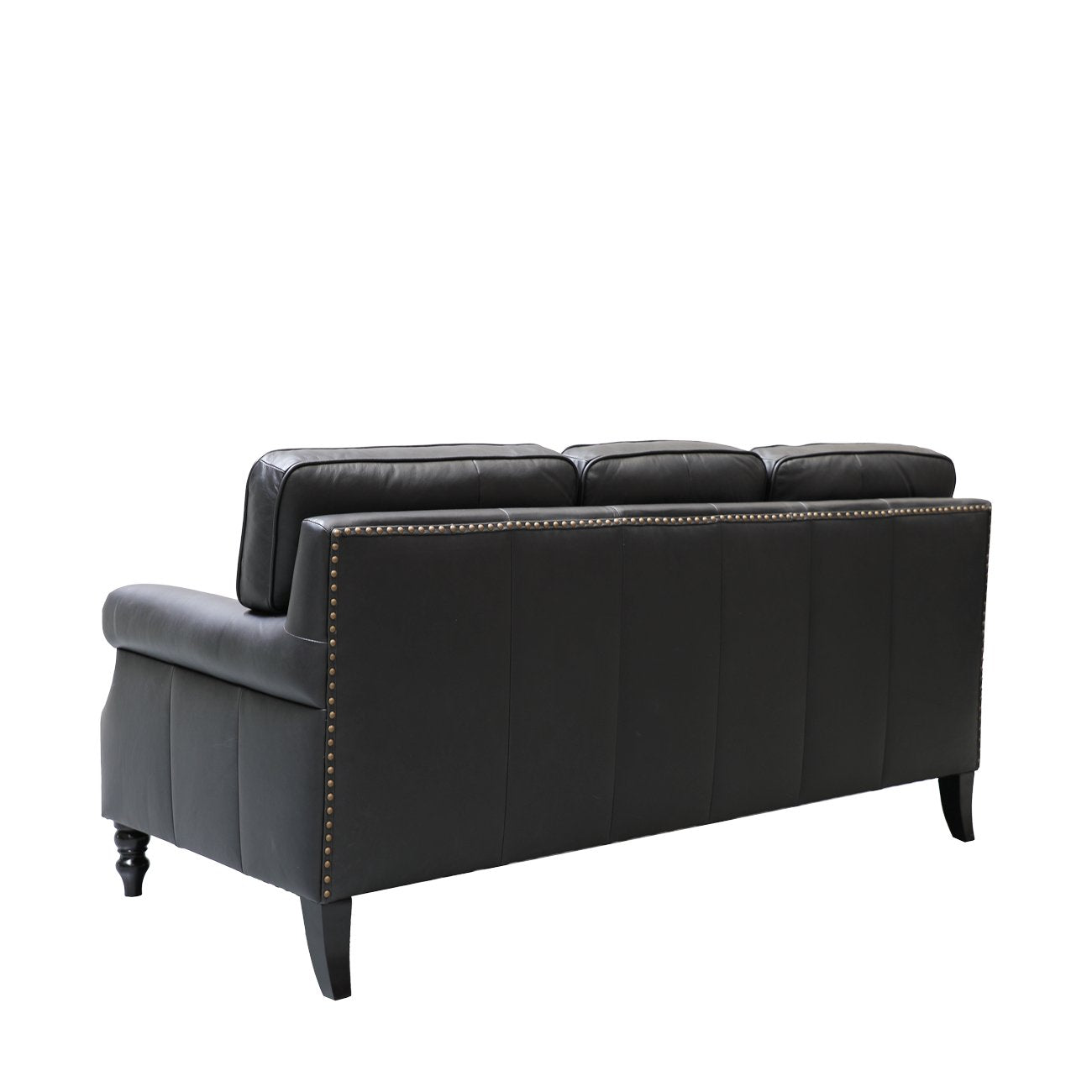Brunton 3 Seater Sofa - Onyx Leather