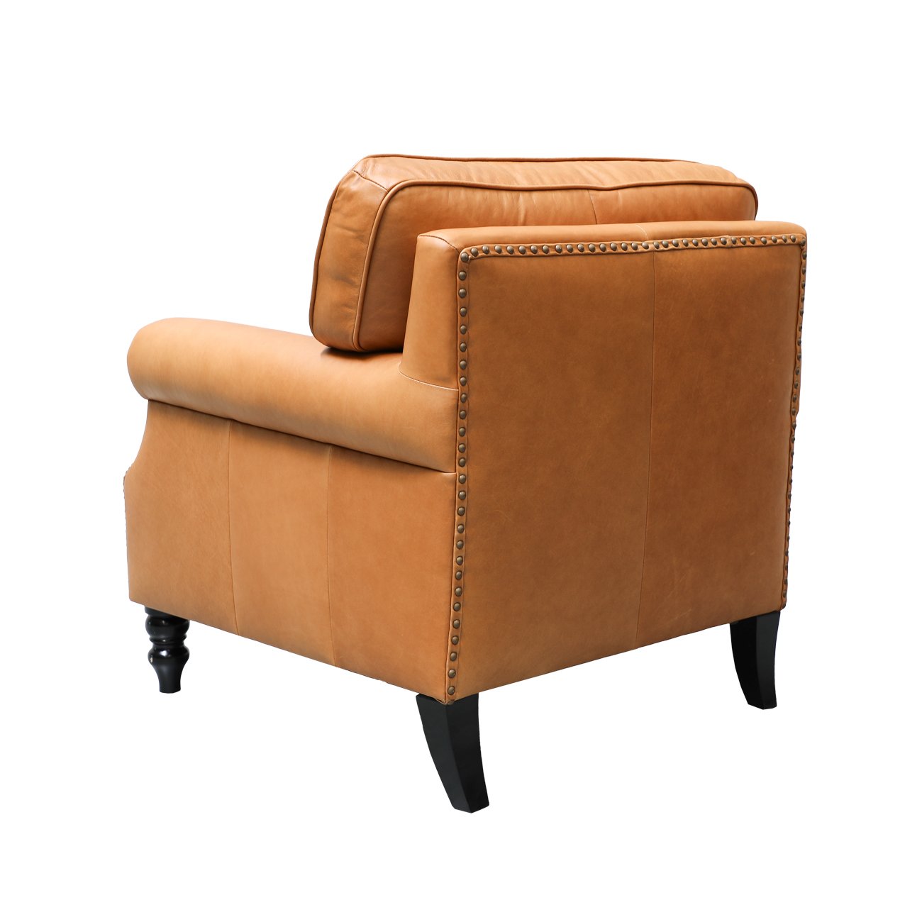 Brunton Armchair - Camel Leather