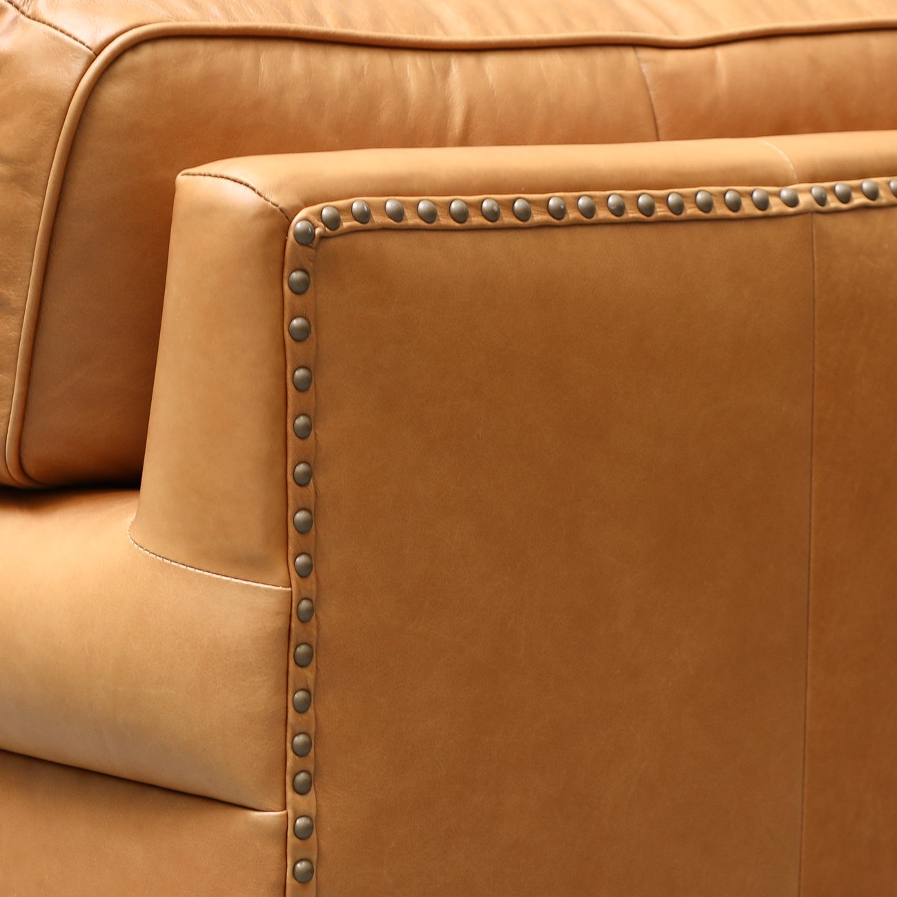Brunton Armchair - Camel Leather