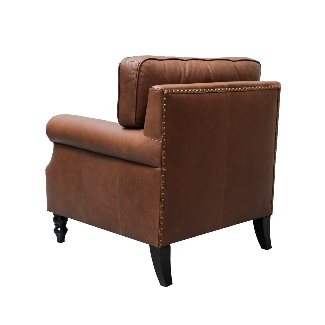 Brunton Armchair - Nutmeg Leather