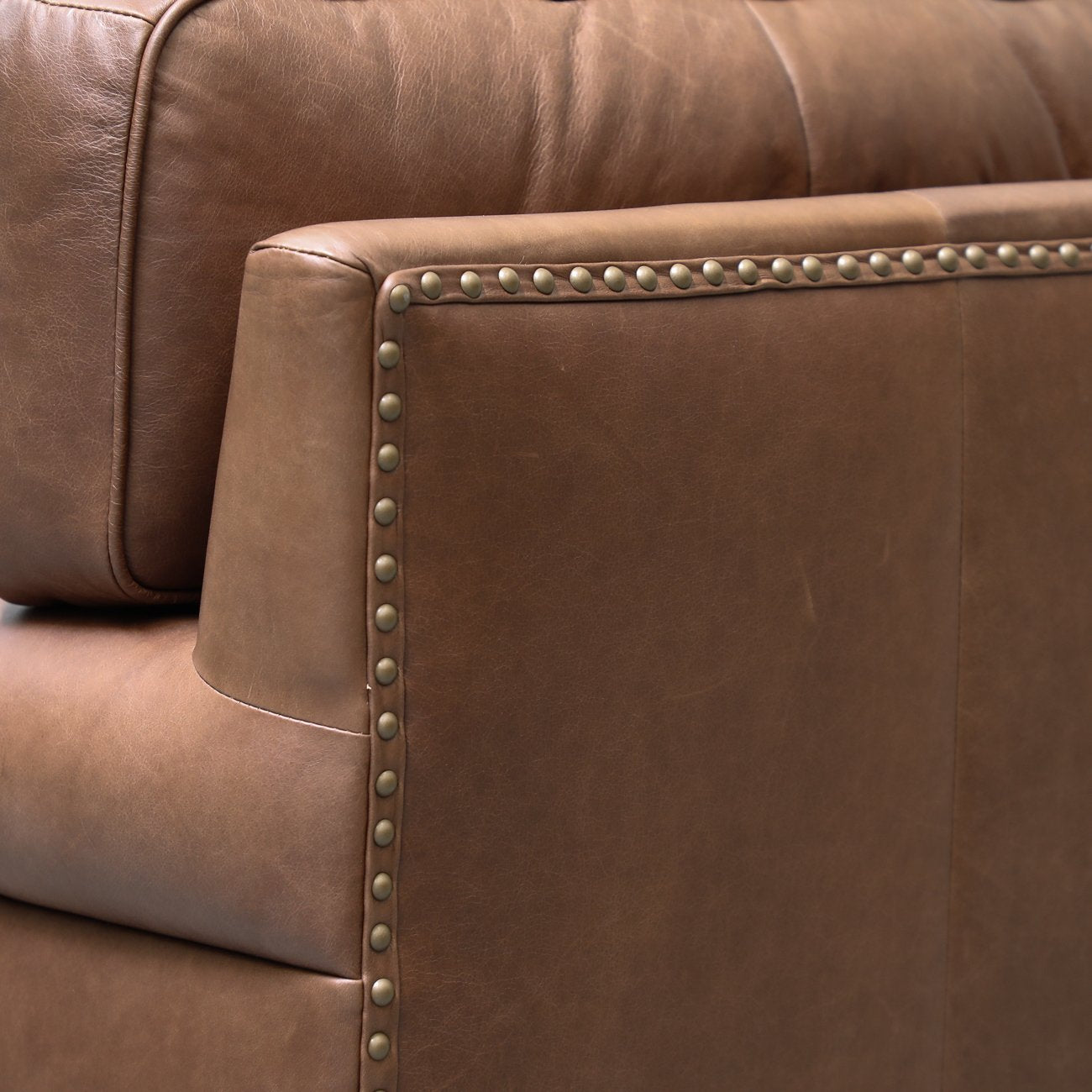 Brunton Armchair - Nutmeg Leather