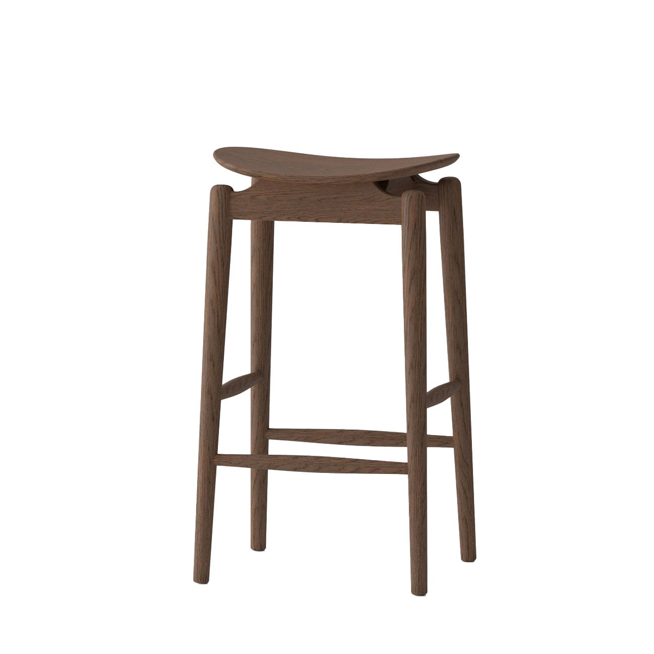 Oslo Barstool - Solid Oak/Walnut