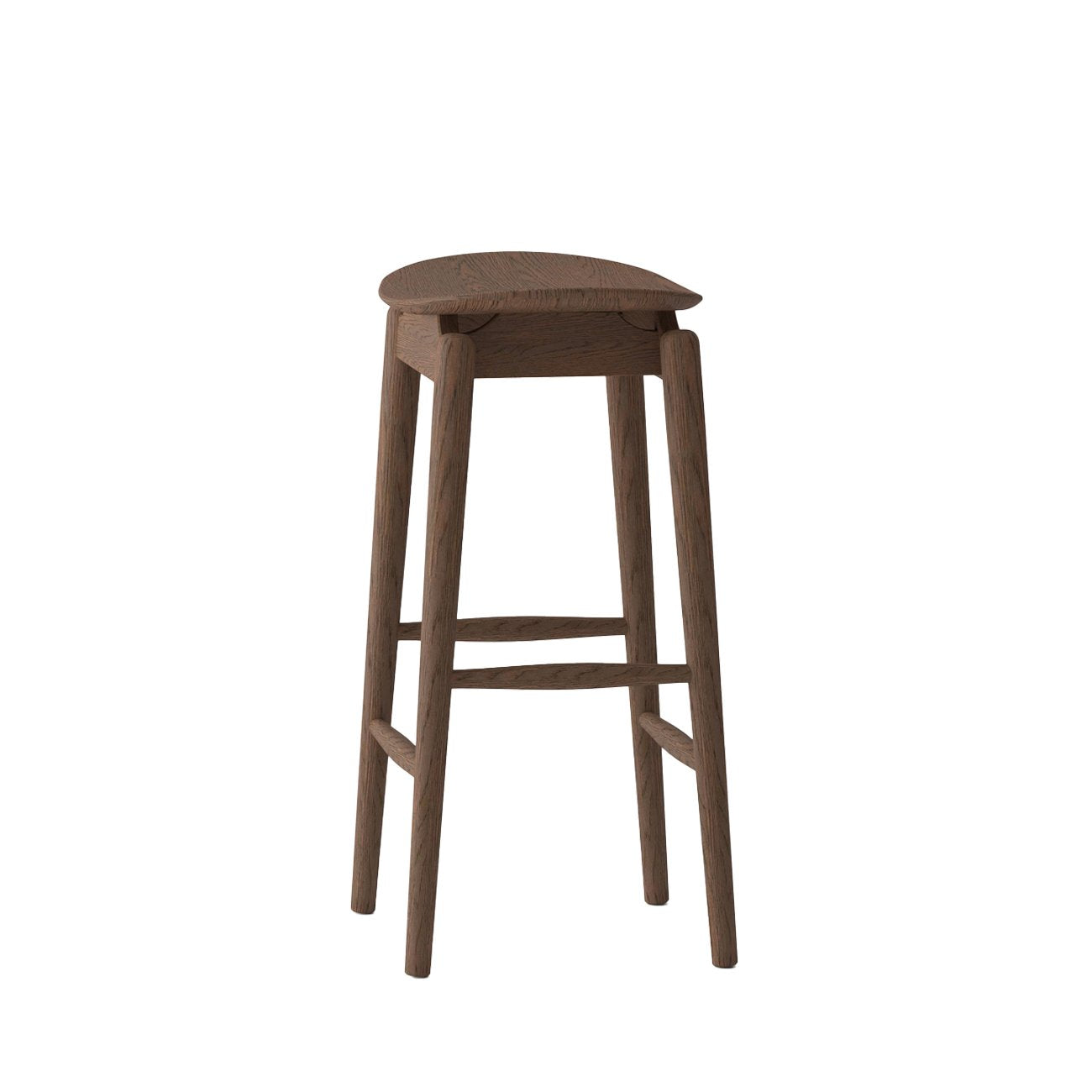Oslo Barstool - Solid Oak/Walnut