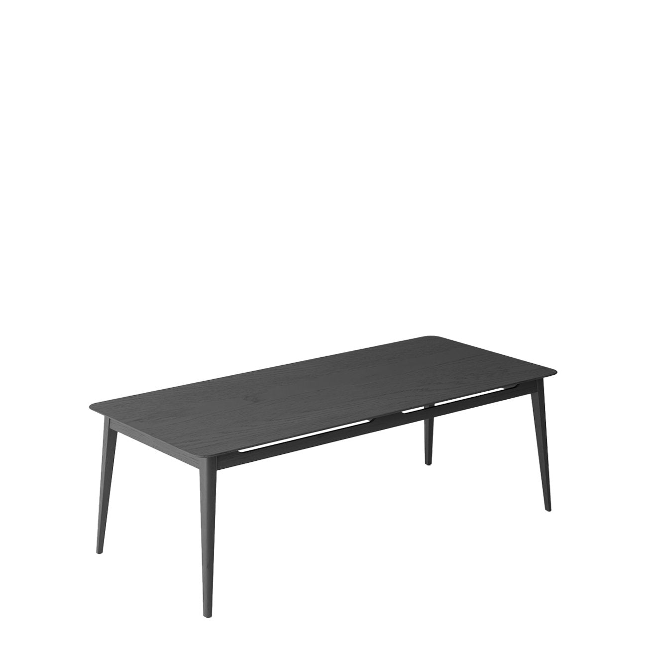 Rokke Dining Table - 220cm - Solid Oak/Black