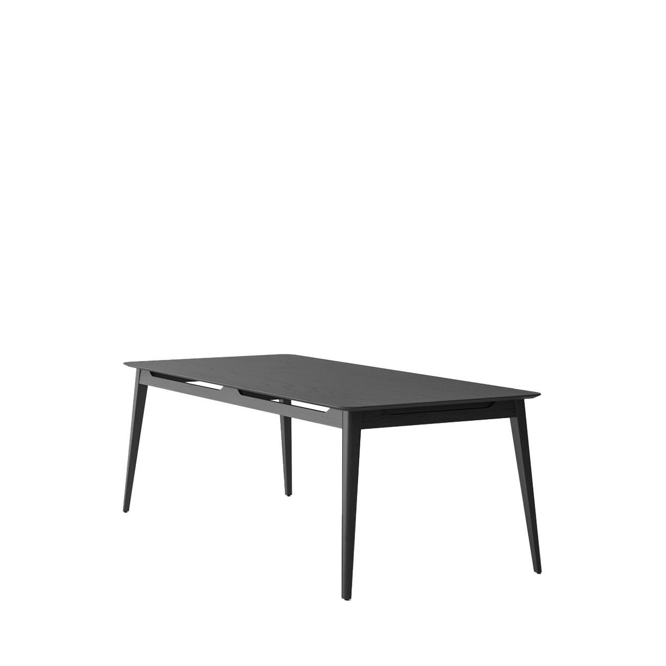 Rokke Dining Table - 220cm - Solid Oak/Black
