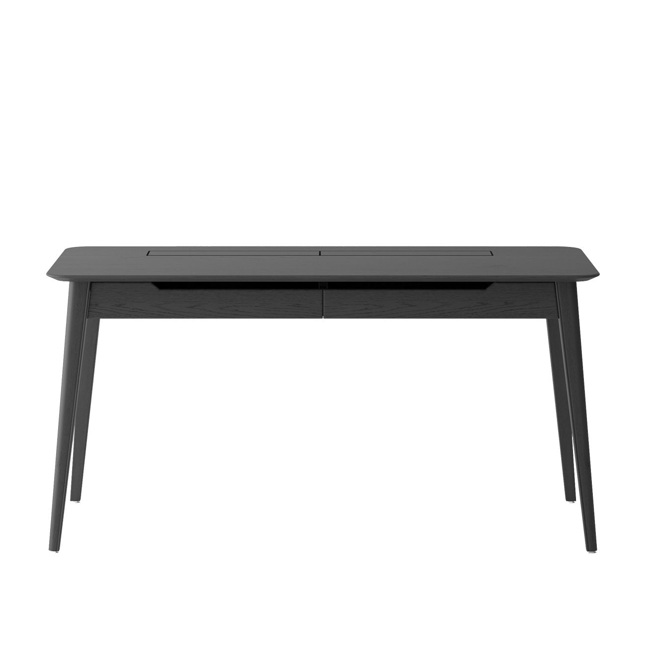 Ryen Study Desk - Solid Oak/Black