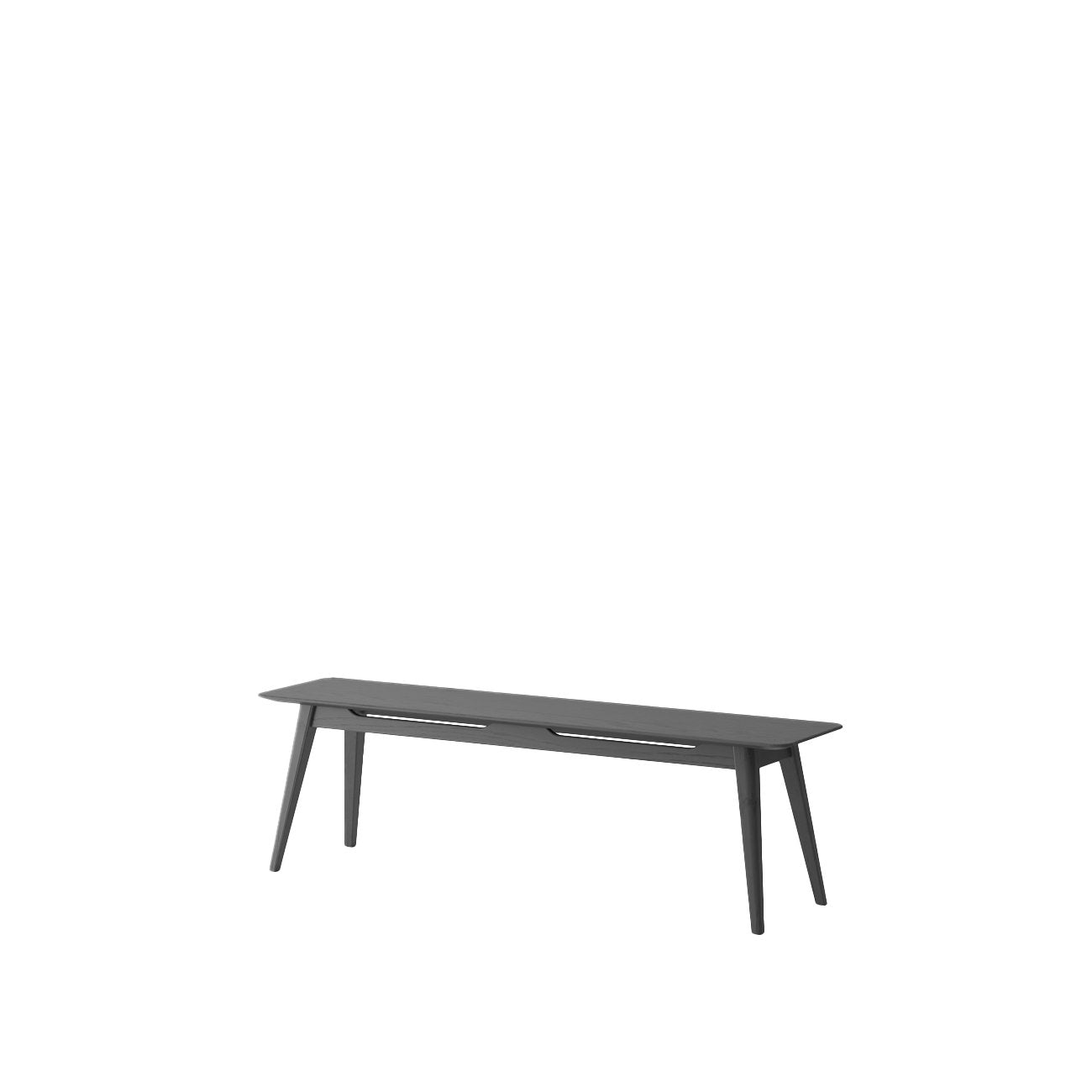 Rokke Bench - 150cm - Solid Oak/Black