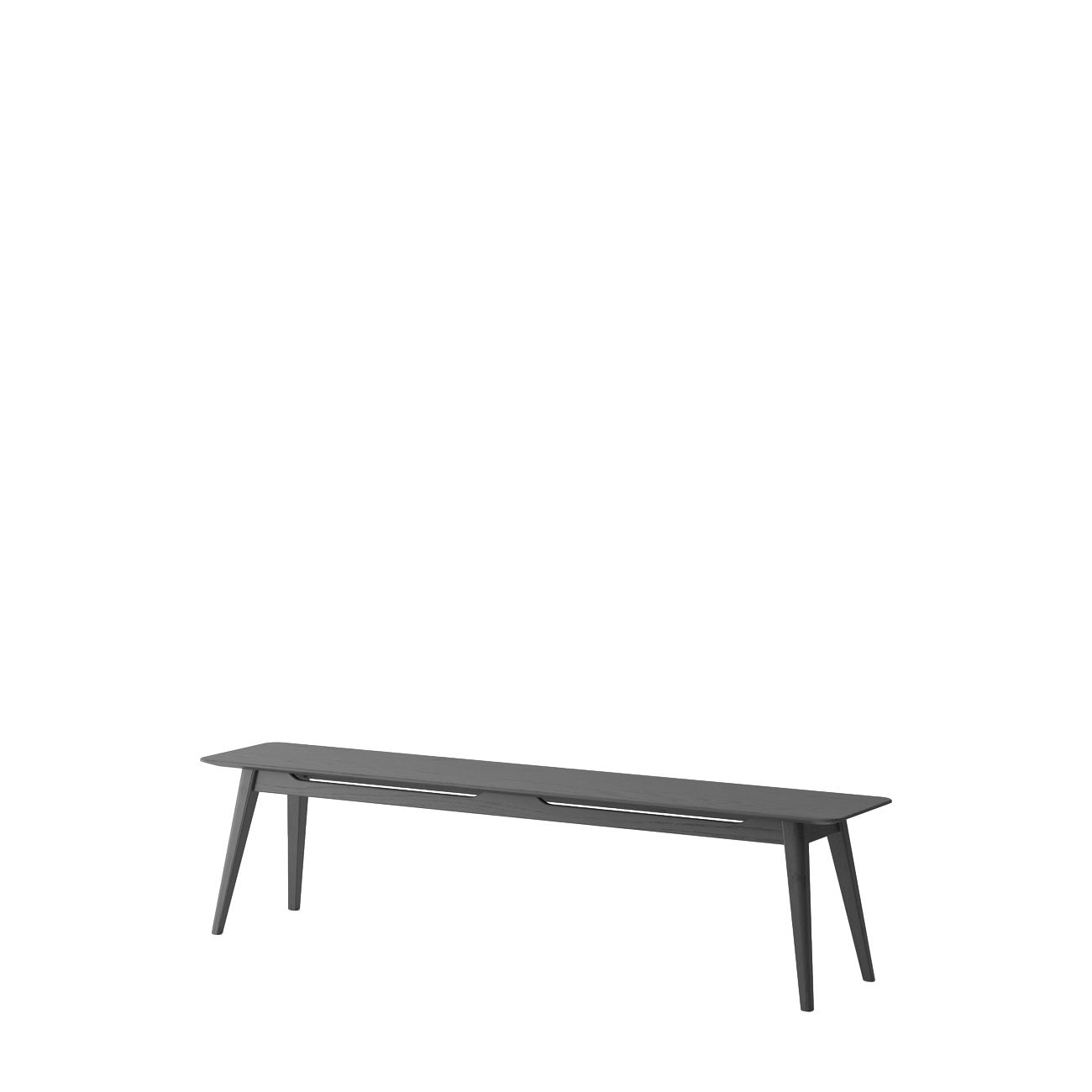 Rokke Bench - 180cm - Solid Oak/Black