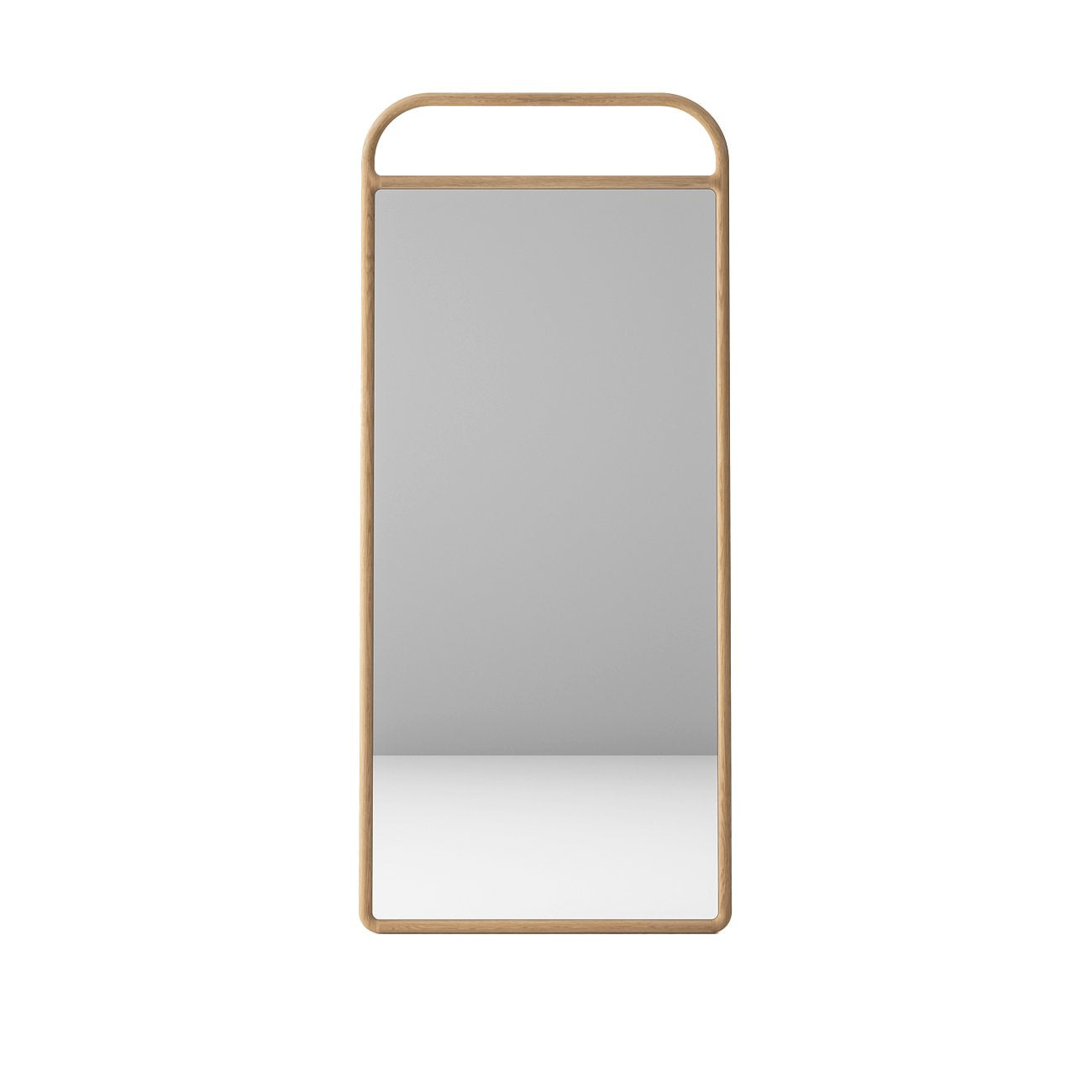 Tera Leaner Mirror - Solid Oak/Natural