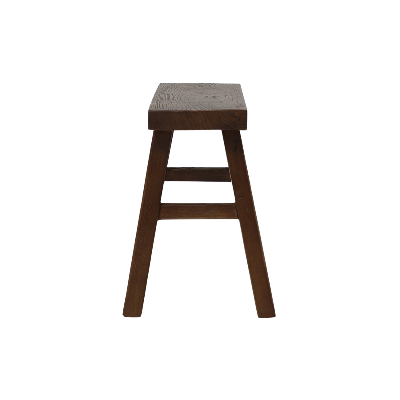 Parq Rectangle Stool - Walnut