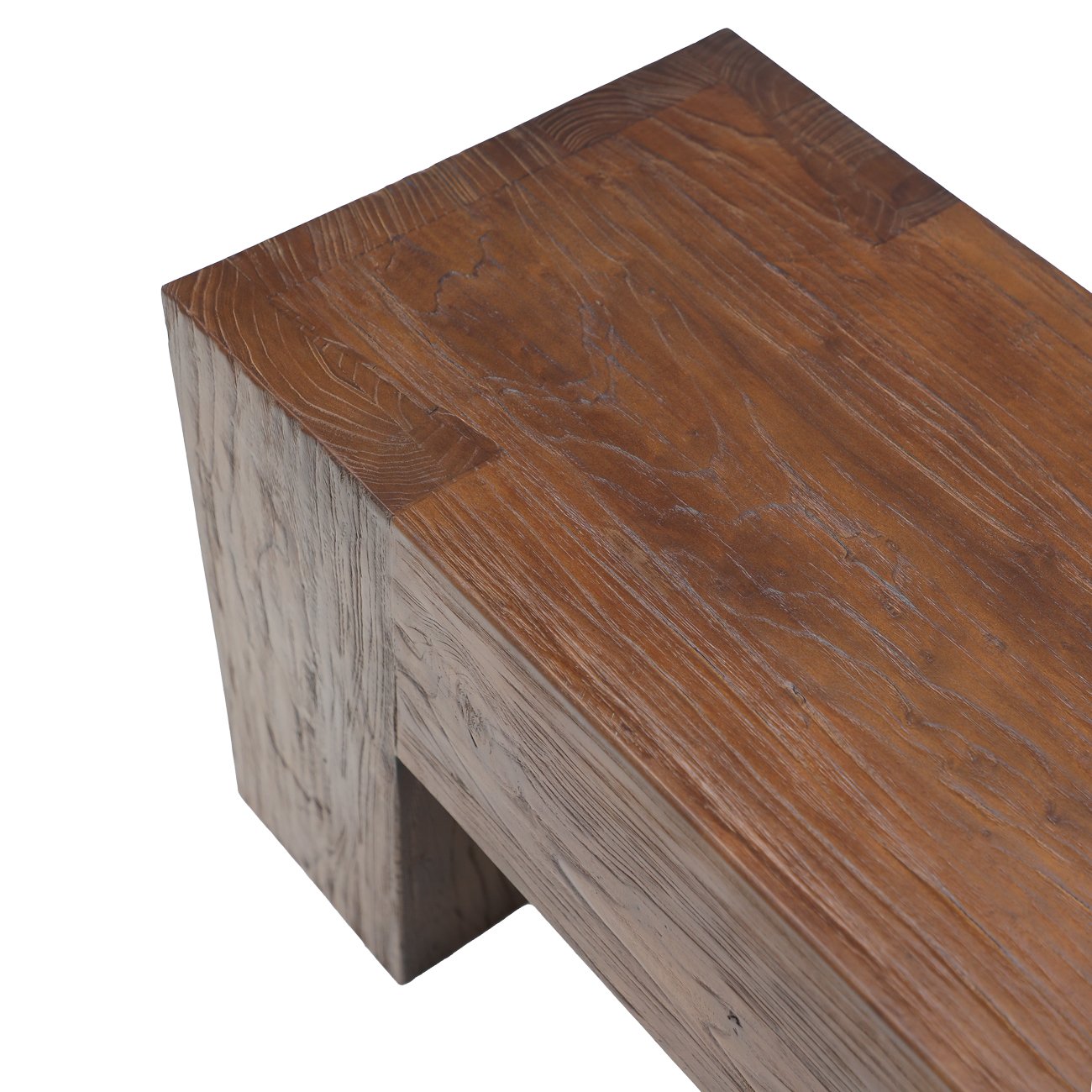 Olma Elm Bench - Walnut
