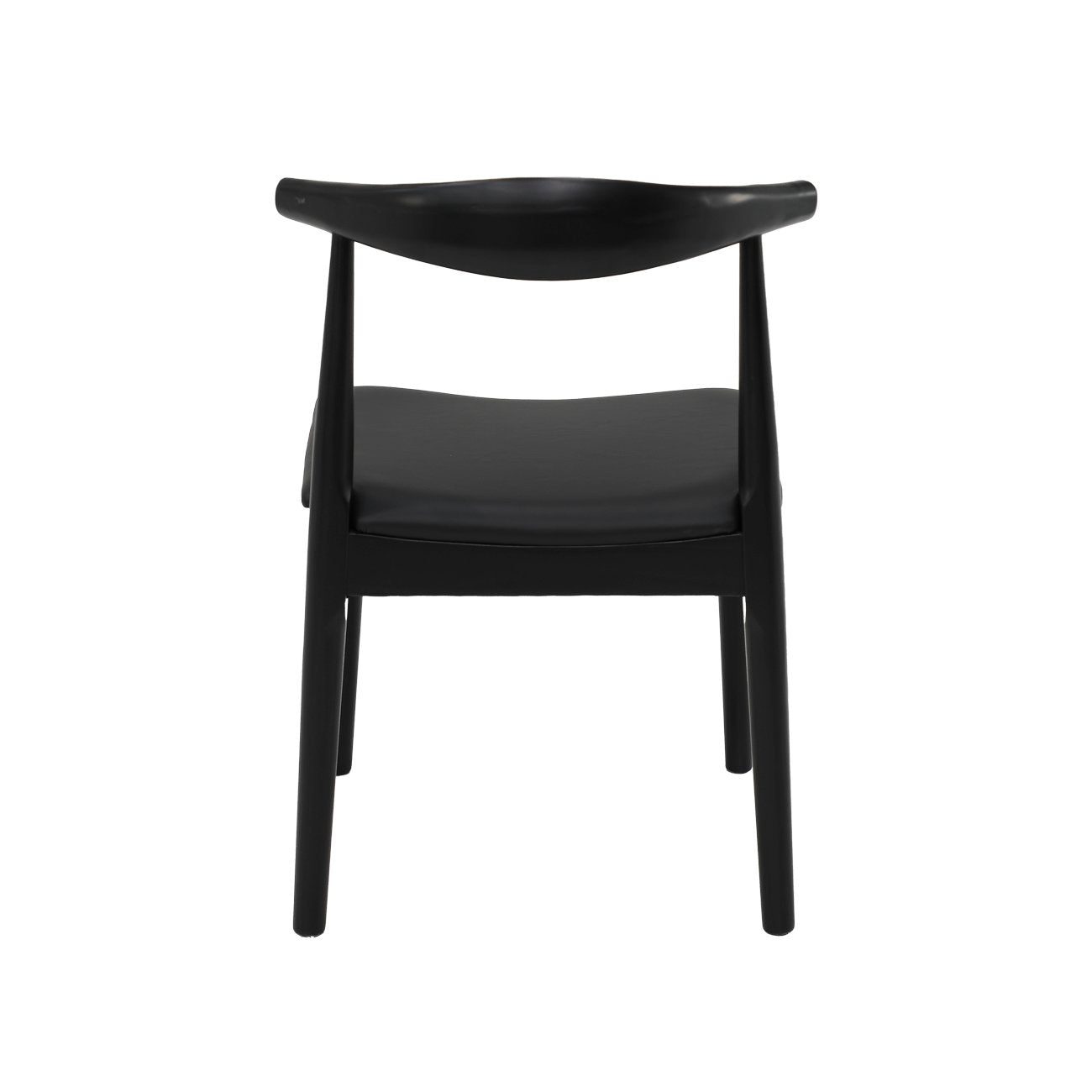 Bowen Dining Chair - Black Frame / Black Leather