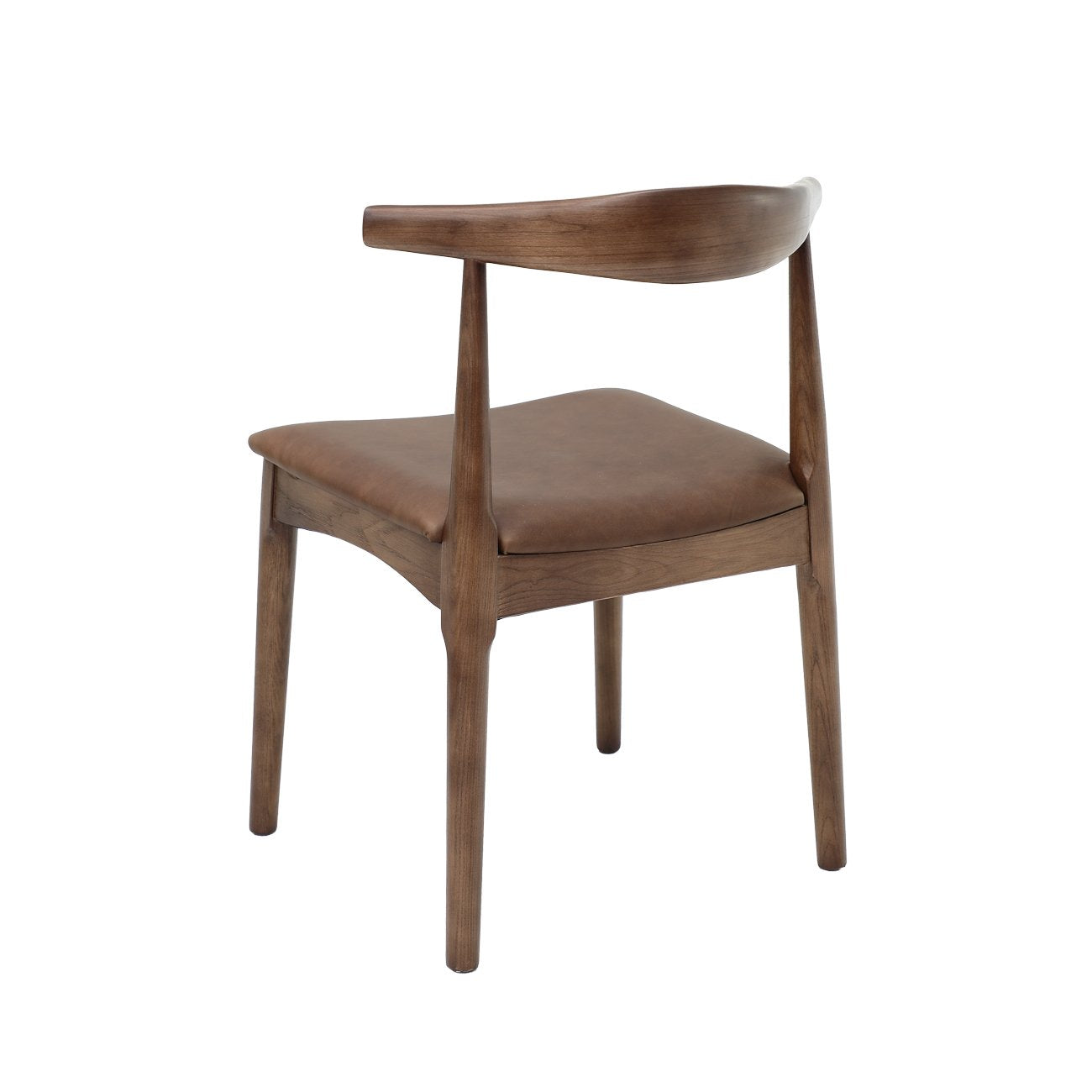 Bowen Dining Chair - Brown Frame / Brown Leather