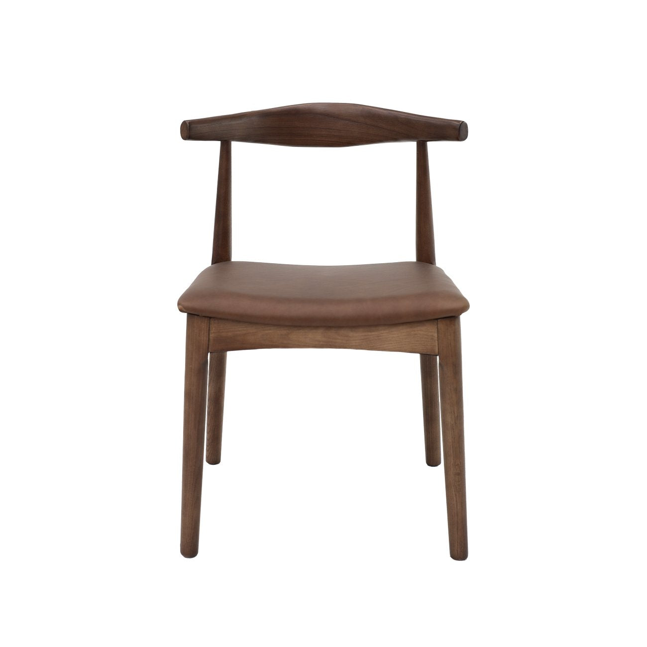 Bowen Dining Chair - Brown Frame / Brown Leather
