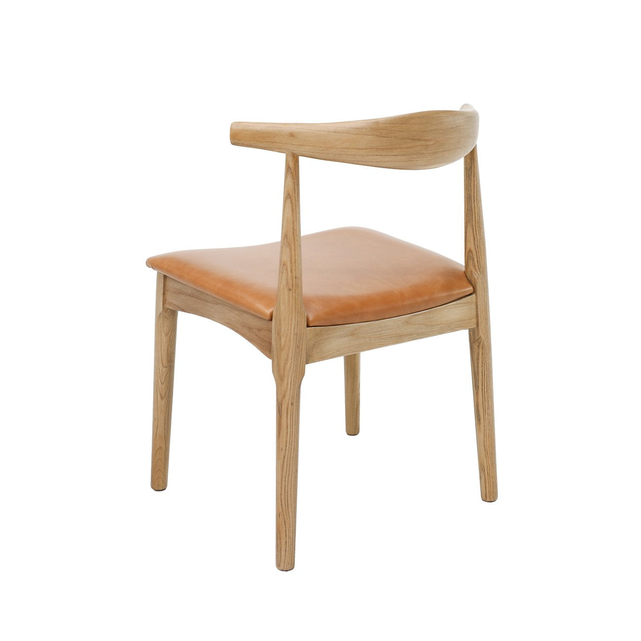Bowen Dining Chair - Natural Frame / Tan Leather