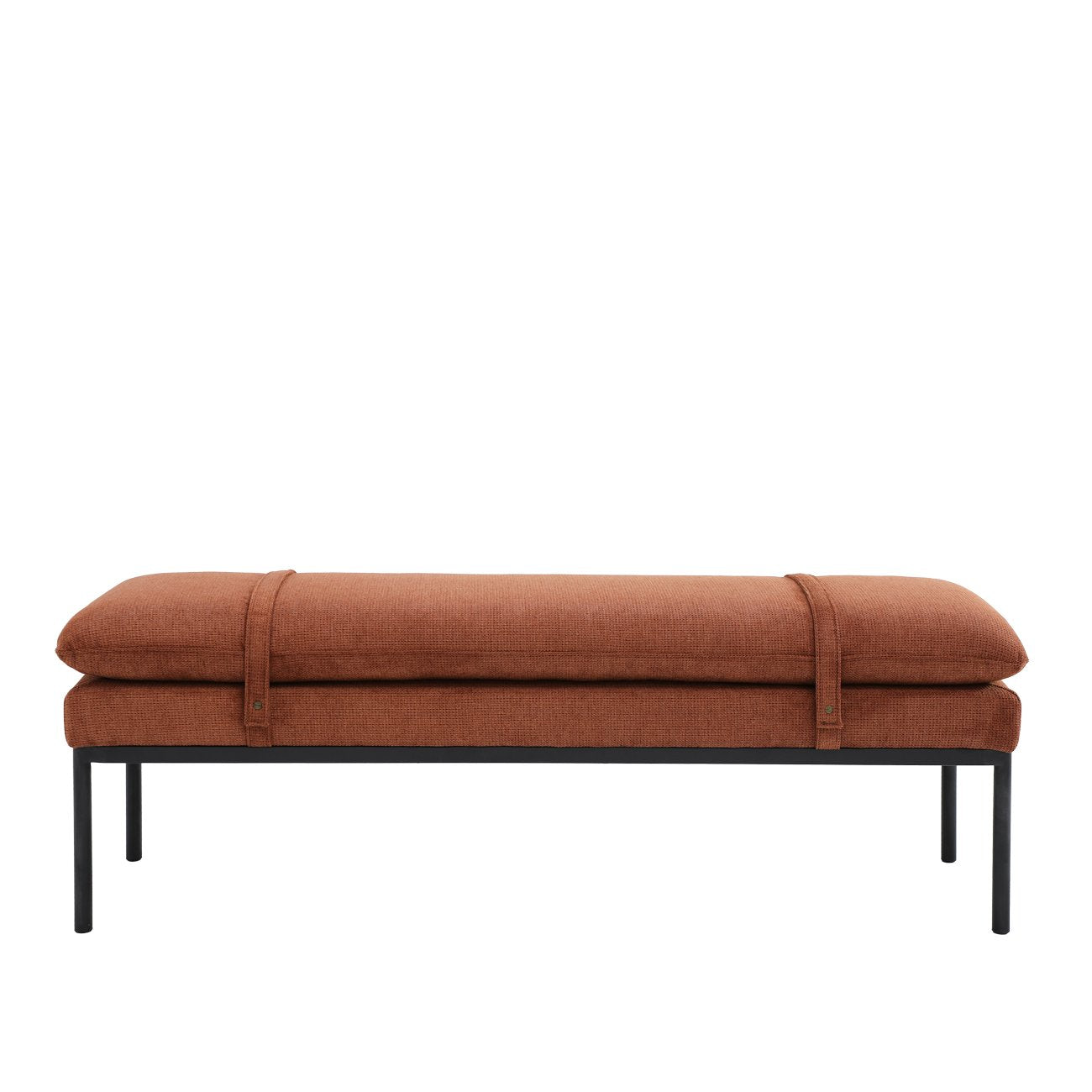 Baxter Fabric Ottoman/Bench - Nutmeg