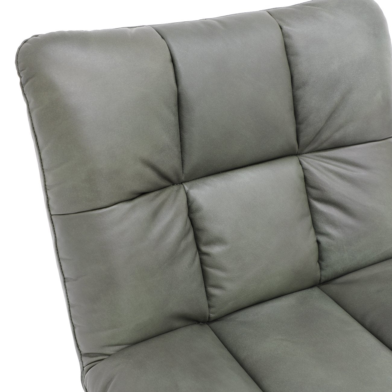 Hendrix Swivel Chair - Lawn Green Leather
