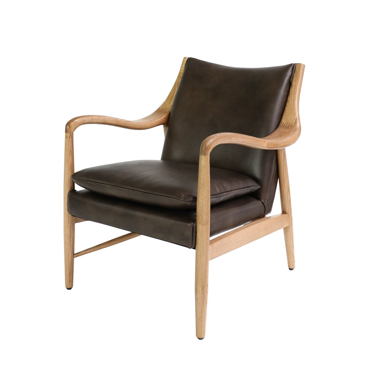 Tanner Leather Armchair - Brown
